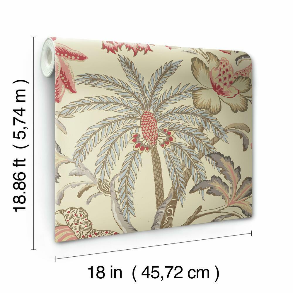 Waverly Exotic Curiosity Peel and Stick Wallpaper Peel and Stick Wallpaper RoomMates   