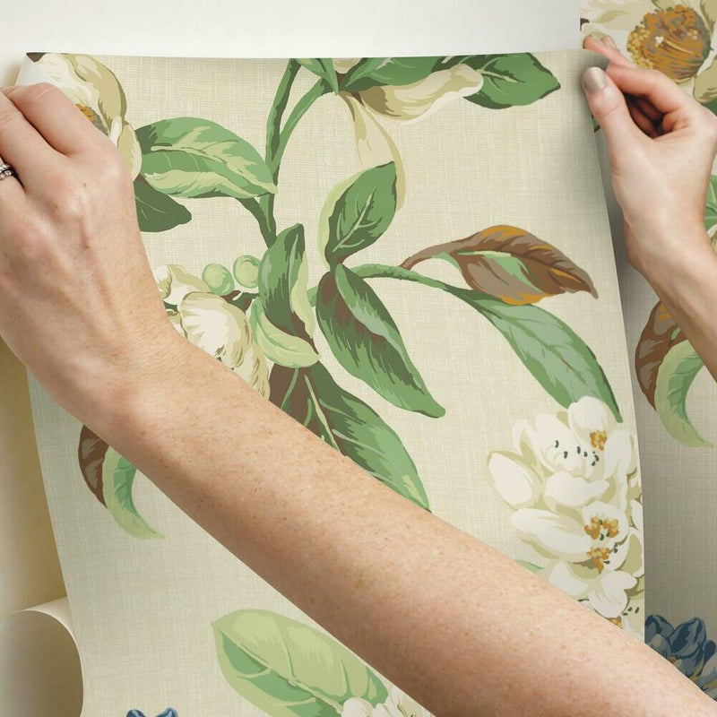 Waverly Live Artfully Peel and Stick Wallpaper Peel and Stick Wallpaper RoomMates   