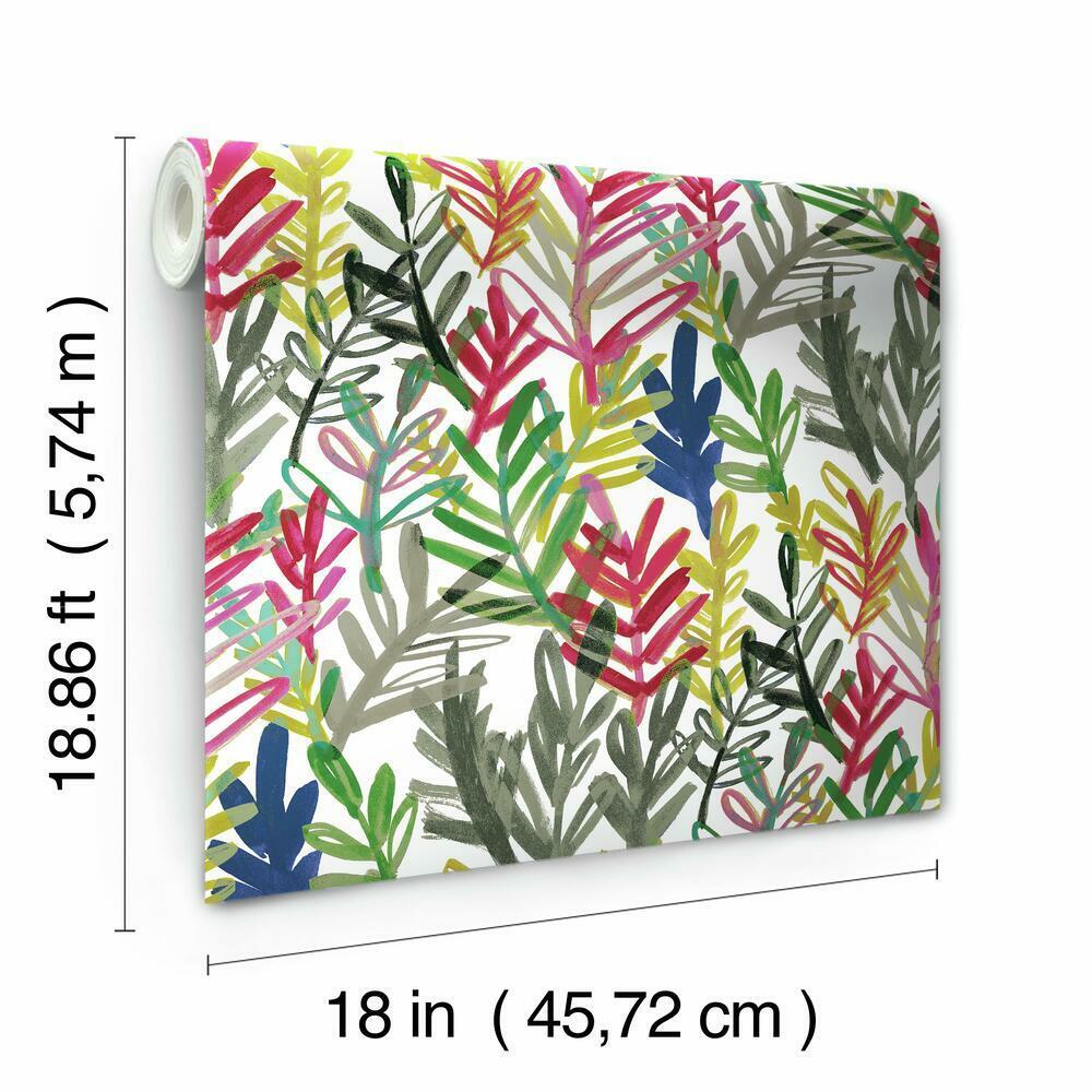 Waverly Vibrant Canvas Peel and Stick Wallpaper Peel and Stick Wallpaper RoomMates   
