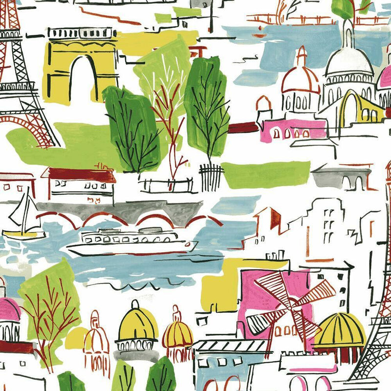 Waverly Arrondissement Peel and Stick Wallpaper Peel and Stick Wallpaper RoomMates Roll  
