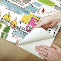 Waverly Arrondissement Peel and Stick Wallpaper Peel and Stick Wallpaper RoomMates   
