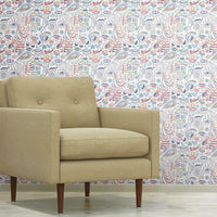 Mod Faces Peel & Stick Wallpaper Peel and Stick Wallpaper RoomMates   