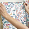 Mod Faces Peel & Stick Wallpaper Peel and Stick Wallpaper RoomMates   