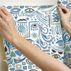 Mod Faces Peel & Stick Wallpaper Peel and Stick Wallpaper RoomMates   