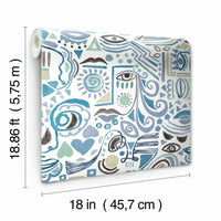 Mod Faces Peel & Stick Wallpaper Peel and Stick Wallpaper RoomMates   