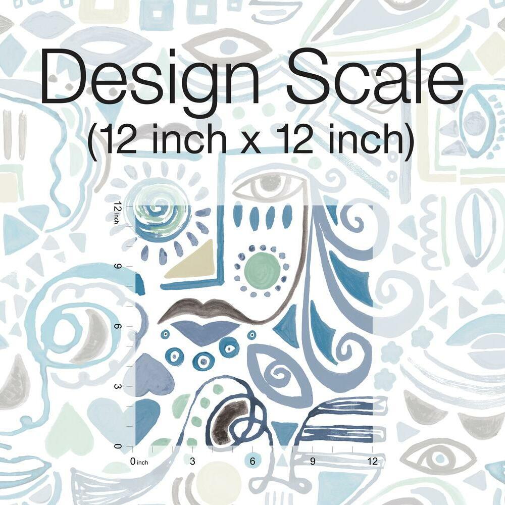 Mod Faces Peel & Stick Wallpaper Peel and Stick Wallpaper RoomMates   