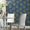 Batik Jacobean Premium Peel + Stick Wallpaper Peel and Stick Wallpaper RoomMates   