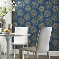 Batik Jacobean Premium Peel + Stick Wallpaper Peel and Stick Wallpaper RoomMates   