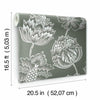 Batik Jacobean Premium Peel + Stick Wallpaper Peel and Stick Wallpaper RoomMates   