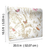 Butterfly Sketch Peel and Stick Wallpaper Peel and Stick Wallpaper RoomMates   