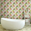 Retro Tropical Leaves Peel and Stick Wallpaper Peel and Stick Wallpaper RoomMates   