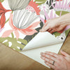 Retro Tropical Leaves Peel and Stick Wallpaper Peel and Stick Wallpaper RoomMates   