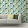 Retro Tropical Leaves Peel and Stick Wallpaper Peel and Stick Wallpaper RoomMates   