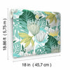 Retro Tropical Leaves Peel and Stick Wallpaper Peel and Stick Wallpaper RoomMates   