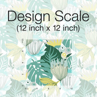 Retro Tropical Leaves Peel and Stick Wallpaper Peel and Stick Wallpaper RoomMates   