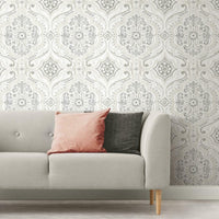 Bohemian Damask Peel and Stick Wallpaper Peel and Stick Wallpaper RoomMates   