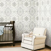Bohemian Damask Peel and Stick Wallpaper Peel and Stick Wallpaper RoomMates   