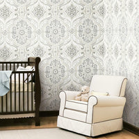 Bohemian Damask Peel and Stick Wallpaper Peel and Stick Wallpaper RoomMates   