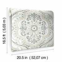 Bohemian Damask Peel and Stick Wallpaper Peel and Stick Wallpaper RoomMates   
