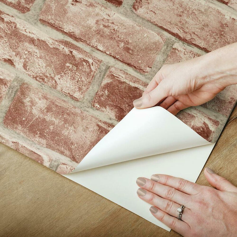 Brick Peel and Stick Wallpaper Peel and Stick Wallpaper RoomMates   