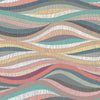 Mosaic Waves Peel & Stick Wallpaper Peel and Stick Wallpaper RoomMates Roll Pink 