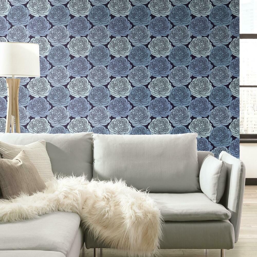 Bed of Roses Peel & Stick Wallpaper Peel and Stick Wallpaper RoomMates   