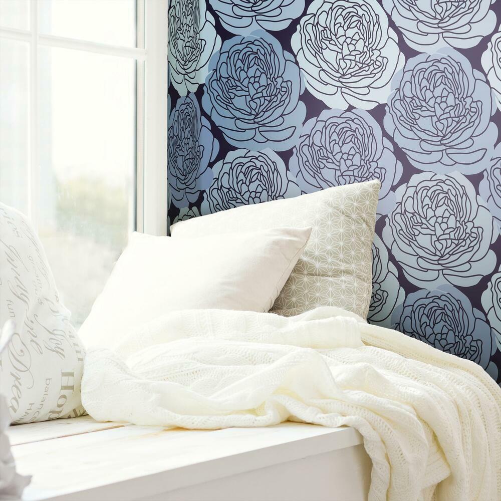 Bed of Roses Peel & Stick Wallpaper Peel and Stick Wallpaper RoomMates   