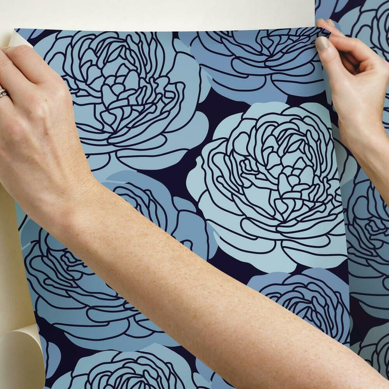 Bed of Roses Peel & Stick Wallpaper Peel and Stick Wallpaper RoomMates   