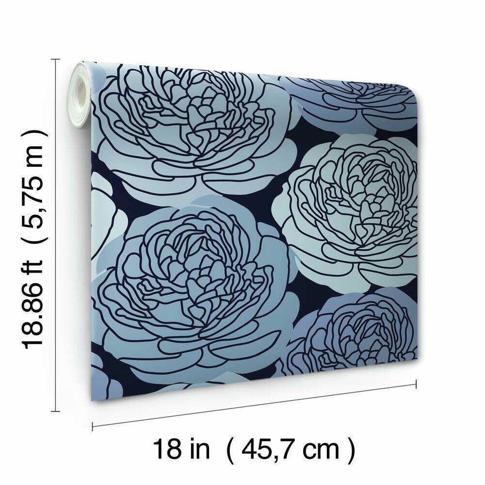 Bed of Roses Peel & Stick Wallpaper Peel and Stick Wallpaper RoomMates   