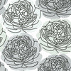 Bed of Roses Peel & Stick Wallpaper Peel and Stick Wallpaper RoomMates Roll Grey 