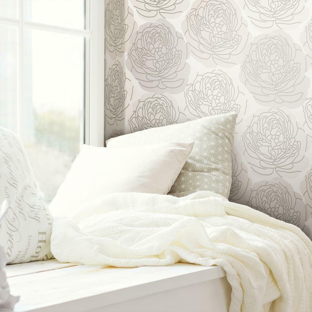 Bed of Roses Peel & Stick Wallpaper Peel and Stick Wallpaper RoomMates   
