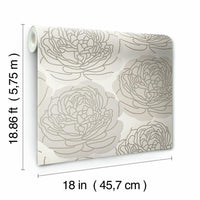 Bed of Roses Peel & Stick Wallpaper Peel and Stick Wallpaper RoomMates   