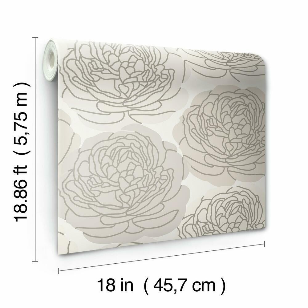Bed of Roses Peel & Stick Wallpaper Peel and Stick Wallpaper RoomMates   