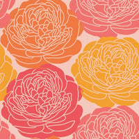 Bed of Roses Peel & Stick Wallpaper Peel and Stick Wallpaper RoomMates Roll Pink 