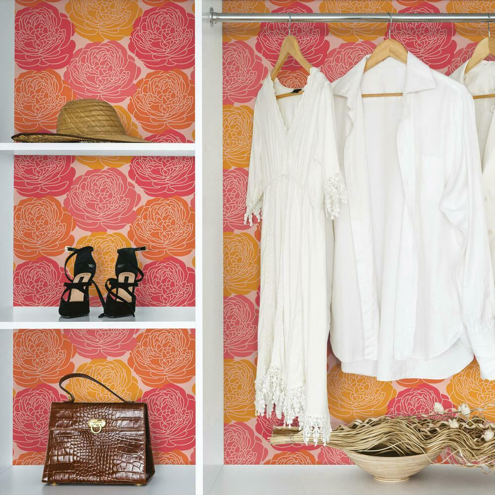 Bed of Roses Peel & Stick Wallpaper Peel and Stick Wallpaper RoomMates   