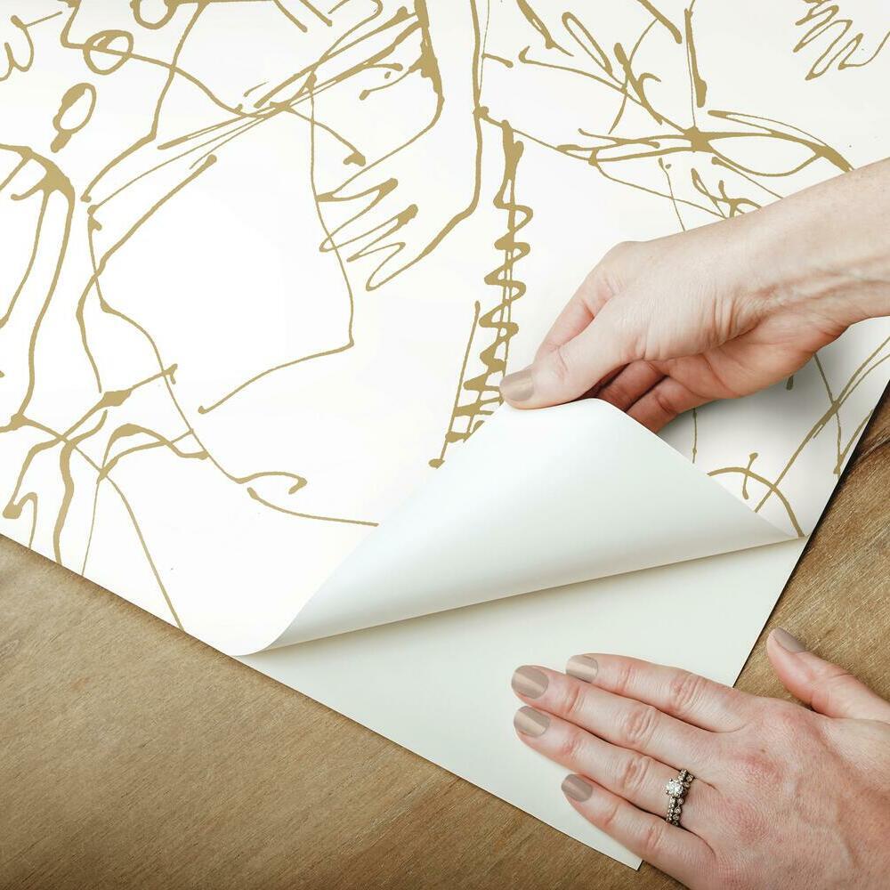 Vogue Sketches Peel and Stick Wallpaper Peel and Stick Wallpaper RoomMates   