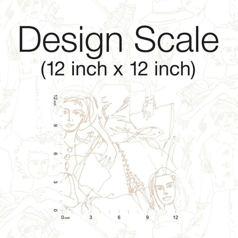 Vogue Sketches Peel and Stick Wallpaper Peel and Stick Wallpaper RoomMates   