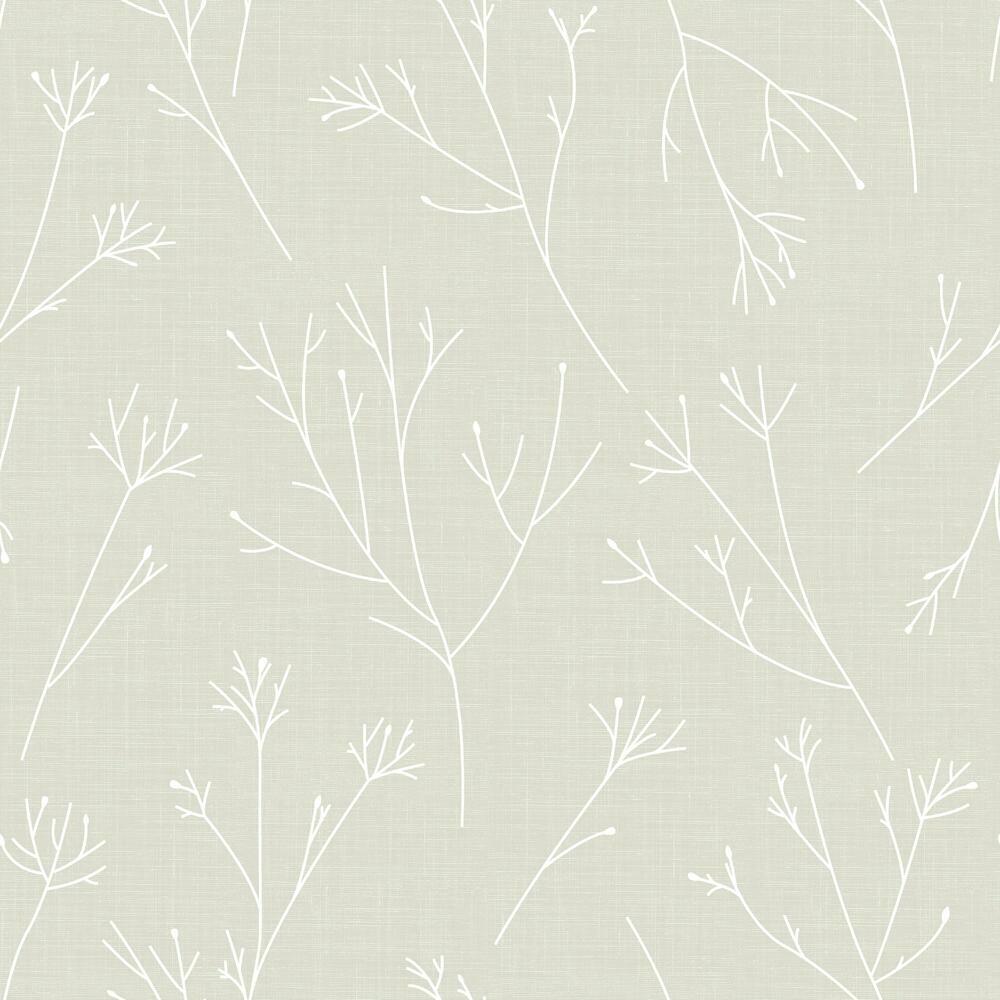Twigs Peel and Stick Wallpaper Peel and Stick Wallpaper RoomMates Roll Beige 
