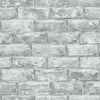 Brick Peel and Stick Wallpaper Peel and Stick Wallpaper RoomMates Roll Grey 