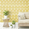Pineapple Block Print Peel and Stick Wallpaper Peel and Stick Wallpaper RoomMates   