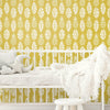 Pineapple Block Print Peel and Stick Wallpaper Peel and Stick Wallpaper RoomMates   