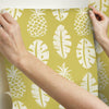 Pineapple Block Print Peel and Stick Wallpaper Peel and Stick Wallpaper RoomMates   