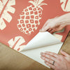 Pineapple Block Print Peel and Stick Wallpaper Peel and Stick Wallpaper RoomMates   