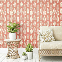 Pineapple Block Print Peel and Stick Wallpaper Peel and Stick Wallpaper RoomMates   