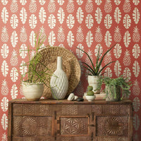 Pineapple Block Print Peel and Stick Wallpaper Peel and Stick Wallpaper RoomMates   