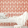 Pineapple Block Print Peel and Stick Wallpaper Peel and Stick Wallpaper RoomMates   