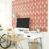 Pineapple Block Print Peel and Stick Wallpaper Peel and Stick Wallpaper RoomMates   