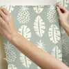 Pineapple Block Print Peel and Stick Wallpaper Peel and Stick Wallpaper RoomMates   
