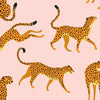 Cheetah Cheetah Peel & Stick Wallpaper Peel and Stick Wallpaper RoomMates Roll Pink 