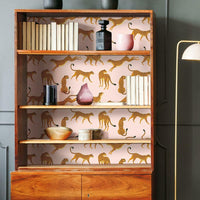 Cheetah Cheetah Peel & Stick Wallpaper Peel and Stick Wallpaper RoomMates   